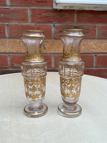 Antikes vergoldetes glas - vergoldetes,