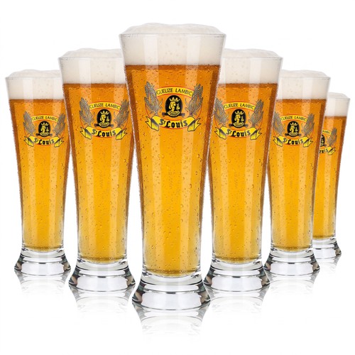 Louis bier glas - 6x,