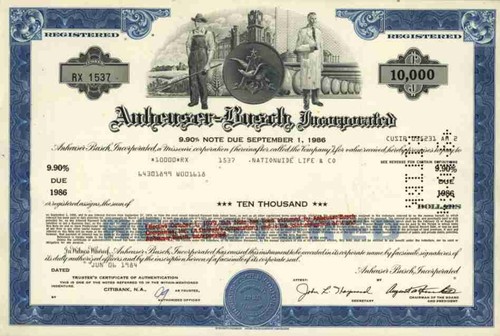 Anheuser busch budweiser 1984 - busch,