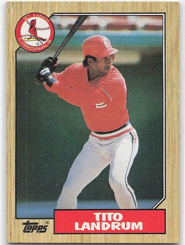Tito landrum topps - tito, baseball