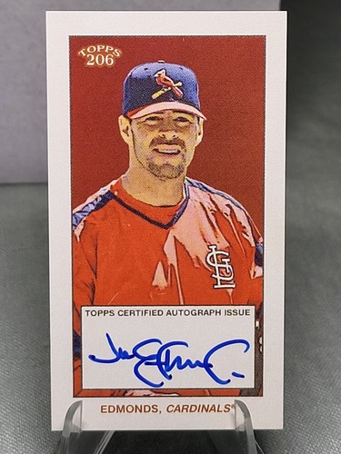 Jim edmonds card auto - edmonds,