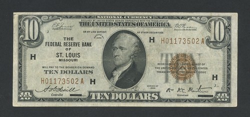 Usa schein 1929 - 10, $