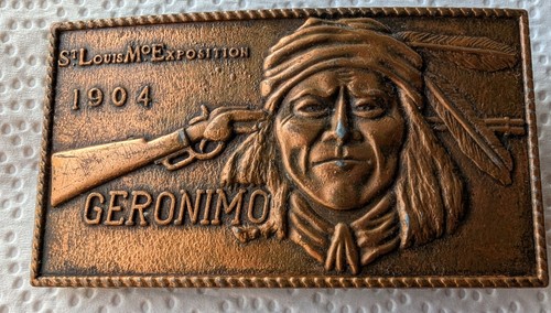 Vtg gürtelschnalle geronimo - vtg,