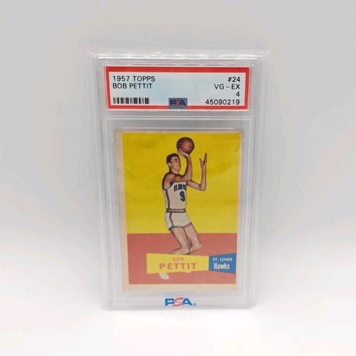1957 topps bob pettit - bob,